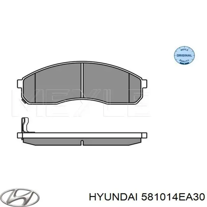 581014EA30 Hyundai/Kia pastillas de freno delanteras