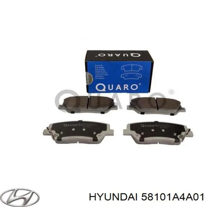 58101A4A01 Hyundai/Kia pastillas de freno delanteras