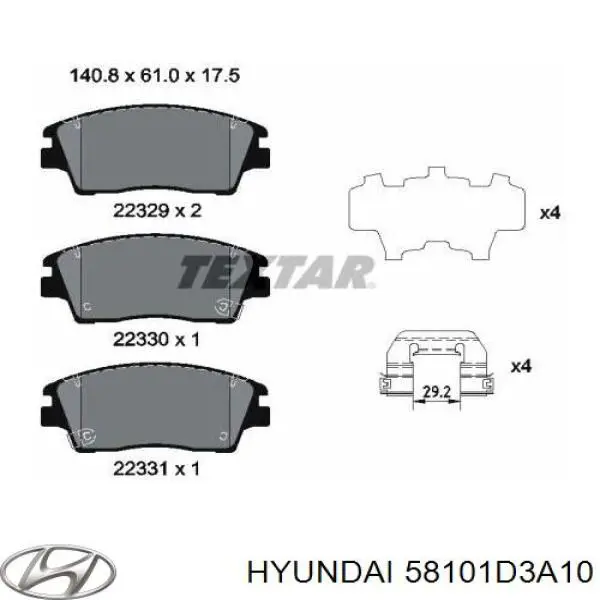 58101D3A10 Hyundai/Kia 