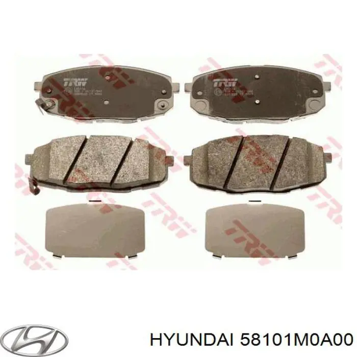 58101M0A00 Hyundai/Kia pastillas de freno delanteras