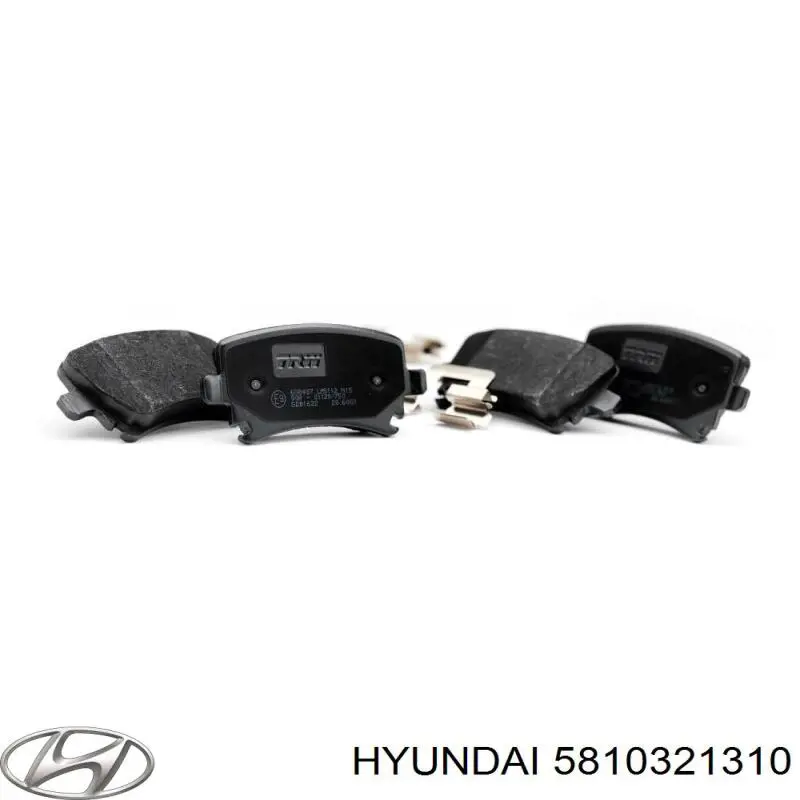 5810321310 Hyundai/Kia pastillas de freno delanteras