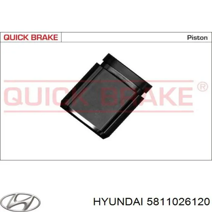 5811026120 Hyundai/Kia pinza de freno delantera izquierda