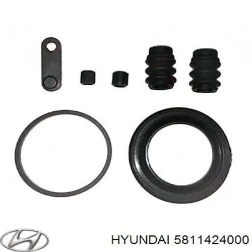  Fuelle, guía de pinza de freno delantera para Hyundai SOLARIS SBR11