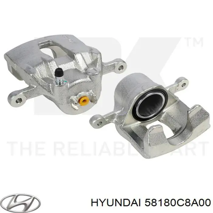 58180C8A00 Hyundai/Kia pinza de freno delantera izquierda