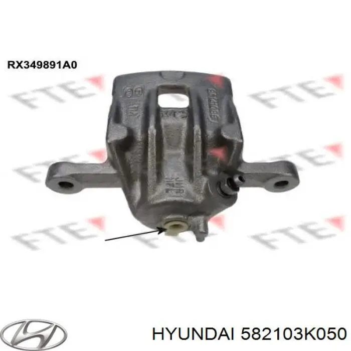 582103K050 Hyundai/Kia pinza de freno trasera izquierda