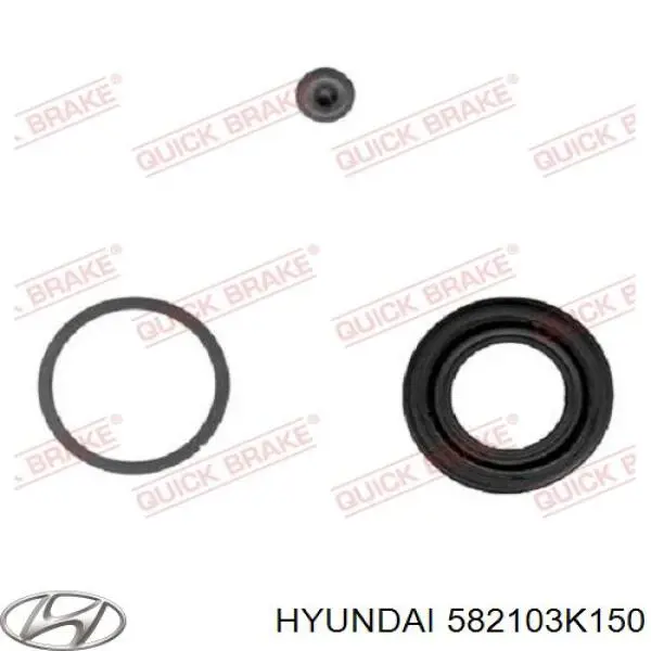 582103K150 Hyundai/Kia pinza de freno trasera izquierda