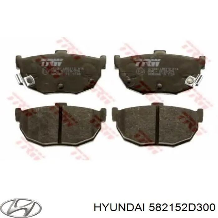 582152D300 Hyundai/Kia pastillas de freno traseras