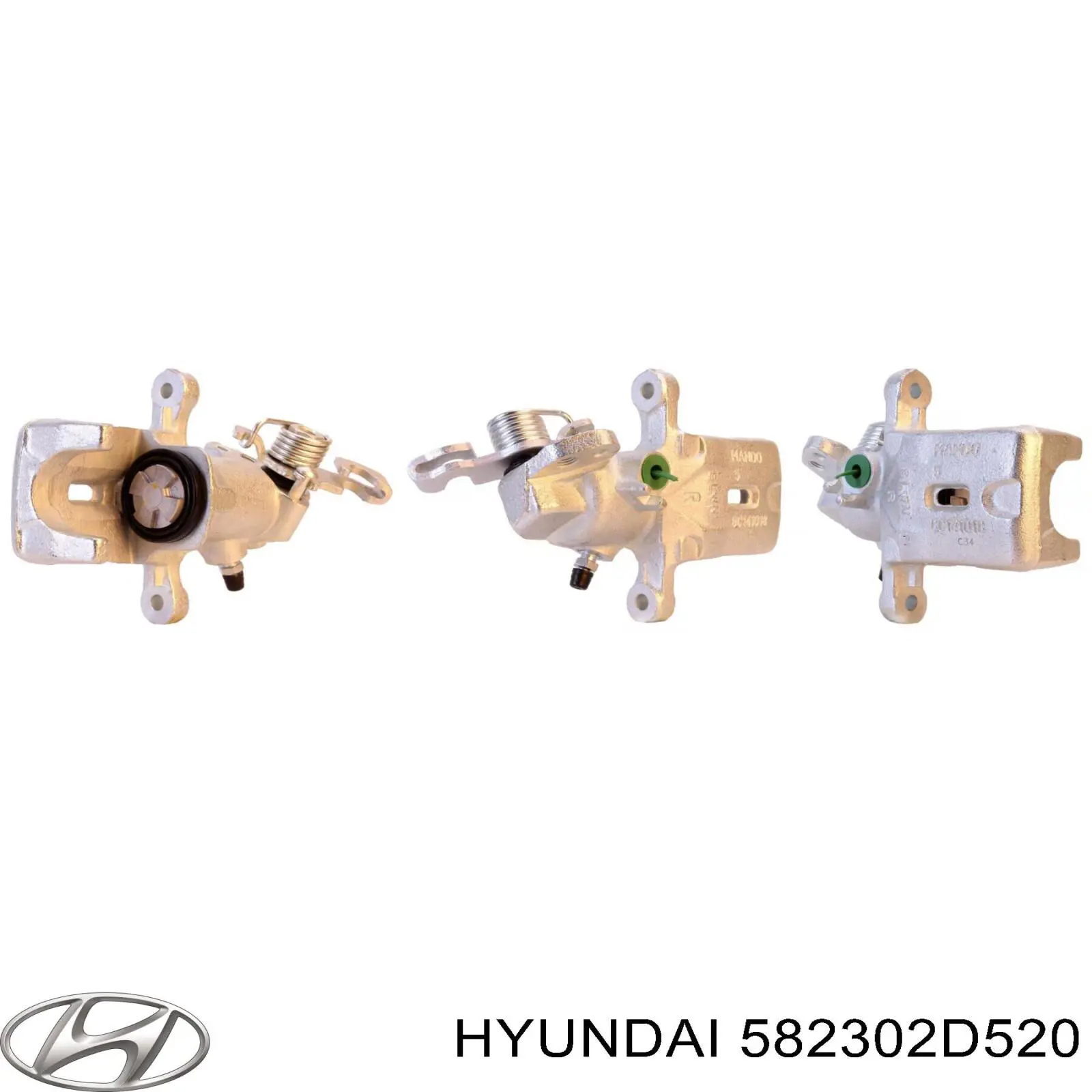 582302D520 Hyundai/Kia pinza de freno trasero derecho