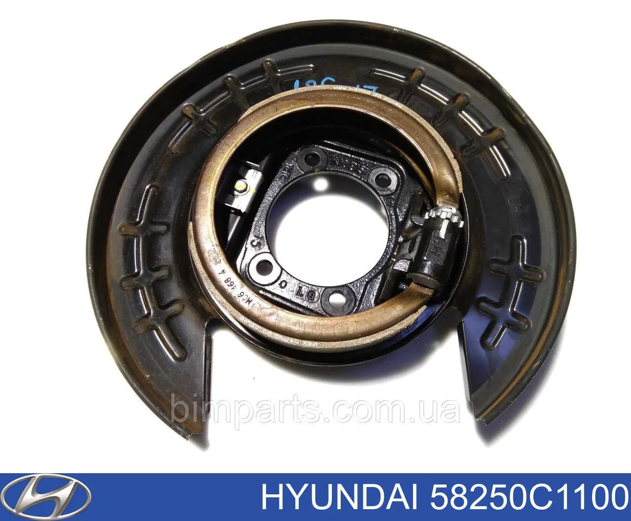 58250C1100 Hyundai/Kia chapa protectora contra salpicaduras, disco de freno trasero izquierdo