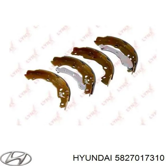 5827017310 Hyundai/Kia juego de zapatas de frenos, freno de estacionamiento