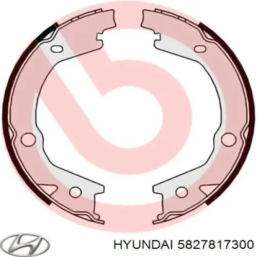 5827817300 Hyundai/Kia juego de zapatas de frenos, freno de estacionamiento