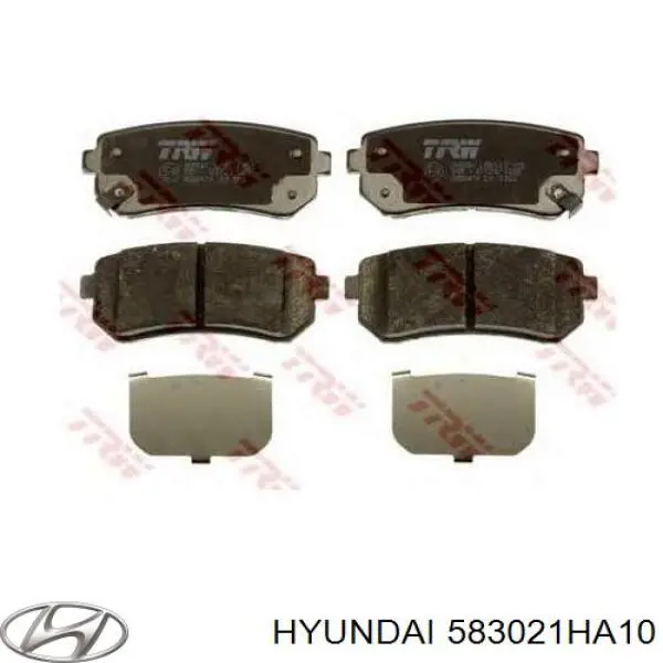 583021HA10 Hyundai/Kia pastillas de freno traseras