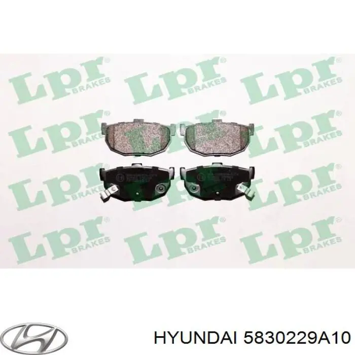 5830229A10 Hyundai/Kia pastillas de freno traseras