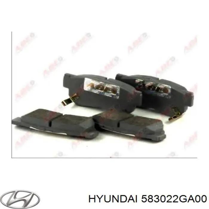 583022GA00 Hyundai/Kia pastillas de freno traseras