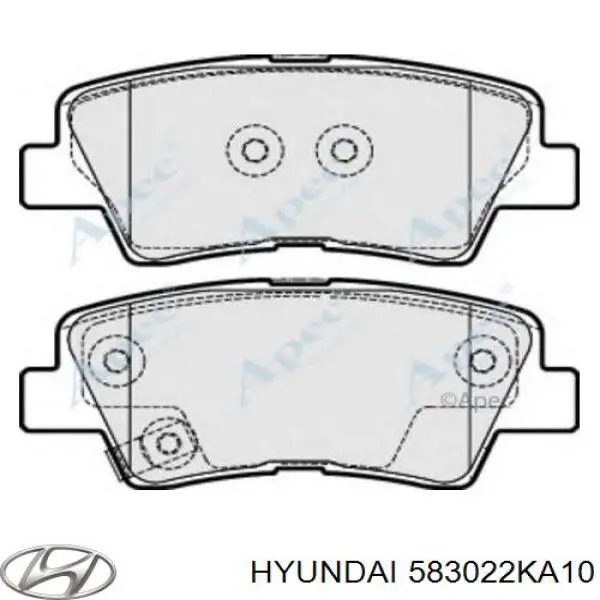 583022KA10 Hyundai/Kia pastillas de freno traseras