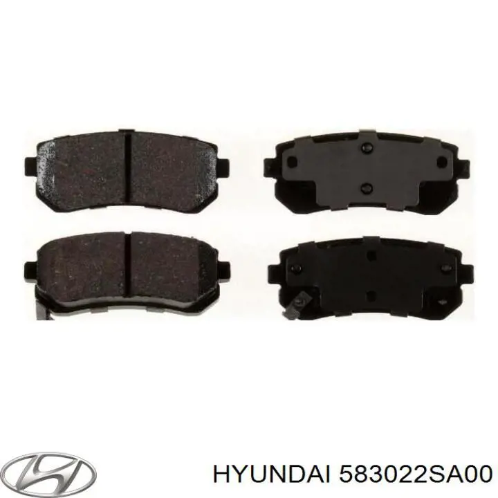 583022SA00 Hyundai/Kia pastillas de freno traseras