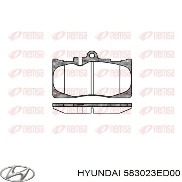 583023ED00 Hyundai/Kia pastillas de freno traseras