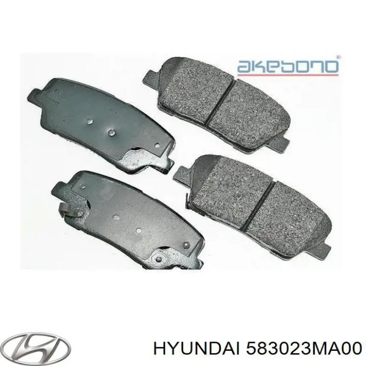 583023MA00 Hyundai/Kia pastillas de freno traseras