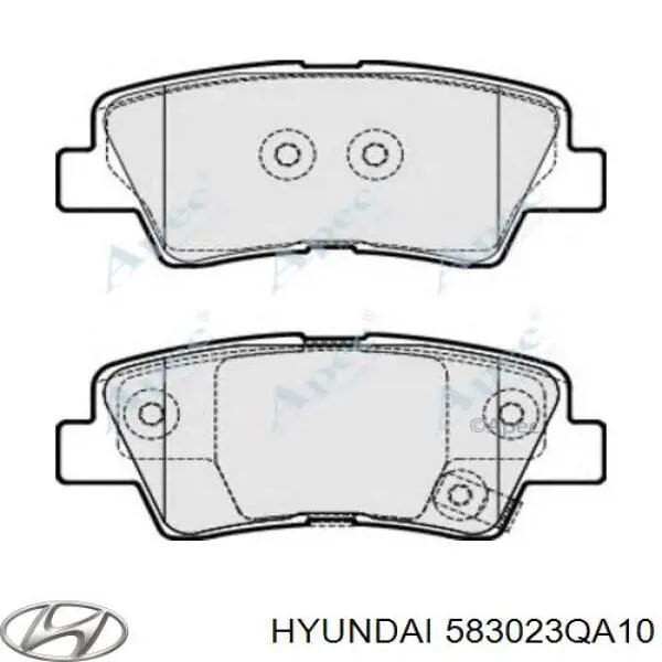 583023QA10 Hyundai/Kia pastillas de freno traseras