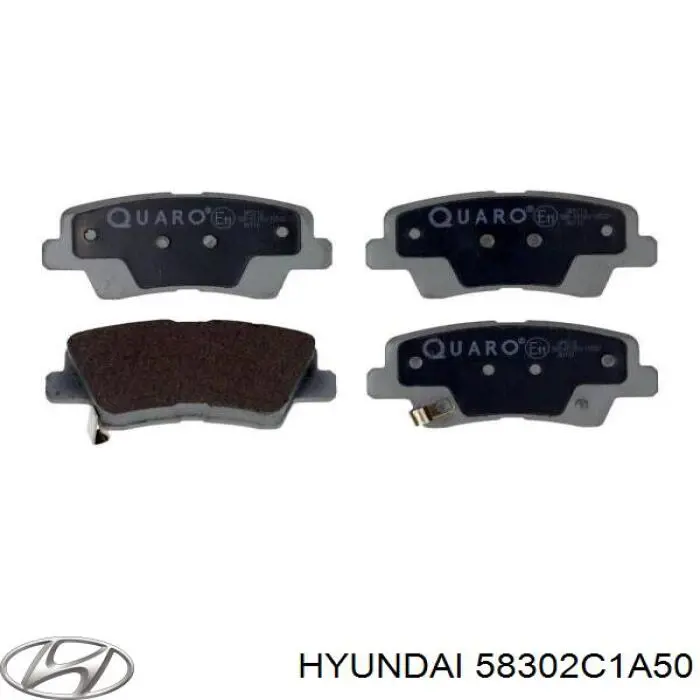 58302C1A50 Hyundai/Kia pastillas de freno traseras