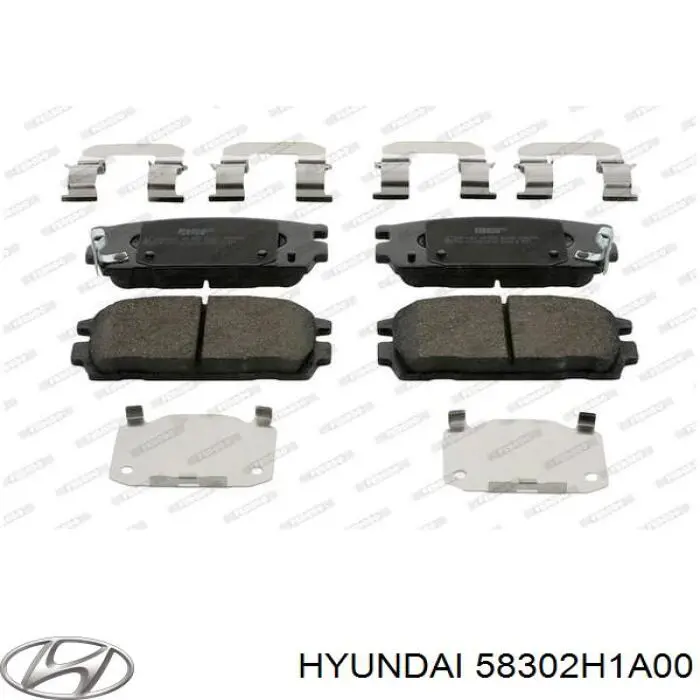 58302H1A00 Hyundai/Kia pastillas de freno traseras