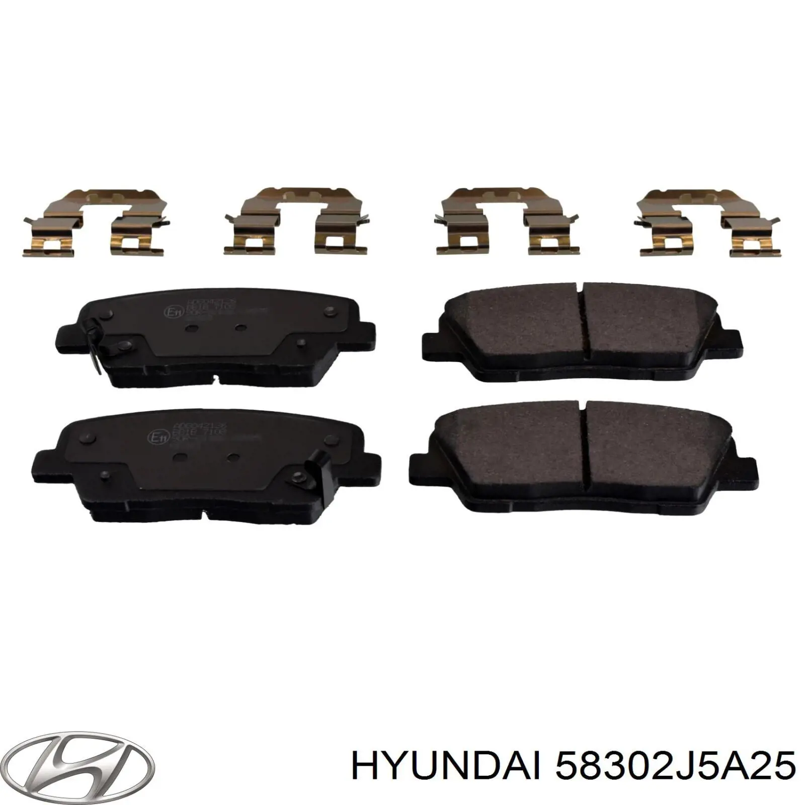 58302J5A25 Hyundai/Kia pastillas de freno traseras