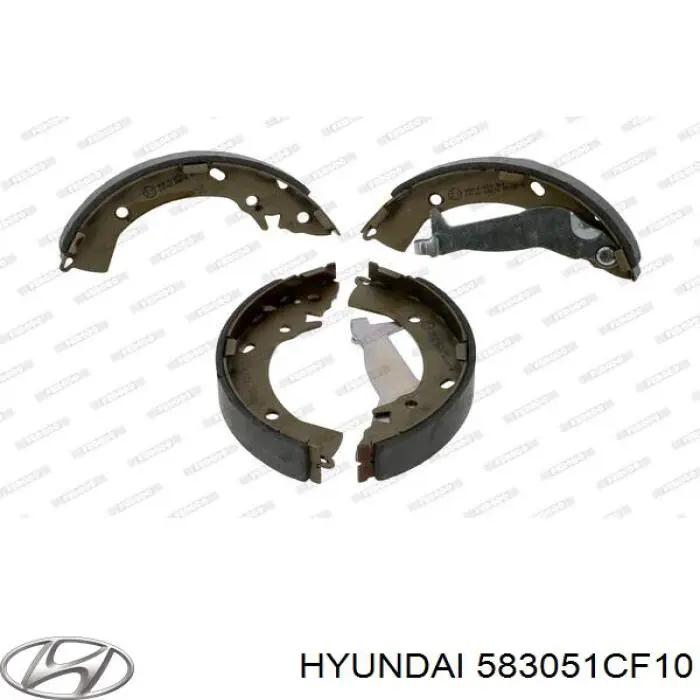 583051CF10 Hyundai/Kia zapatas de frenos de tambor traseras