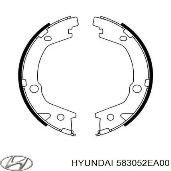  Zapatas de frenos de tambor traseras para KIA Sportage 2 