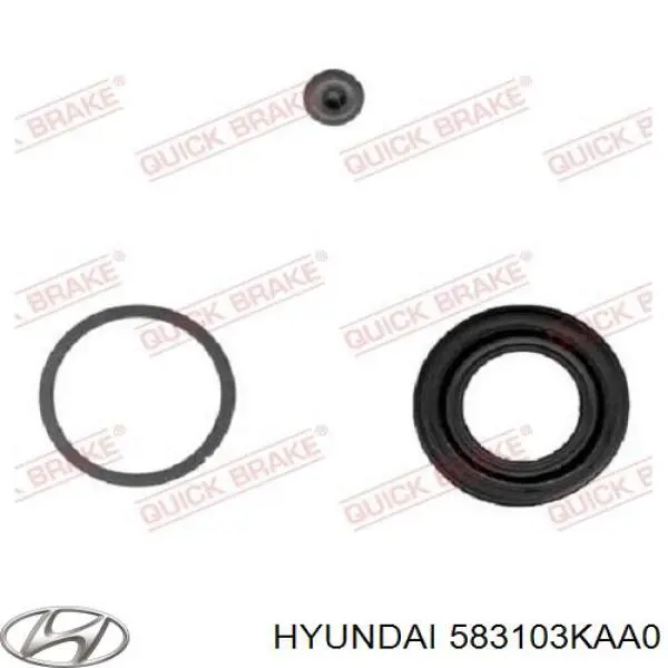 583103KAA0 Hyundai/Kia pinza de freno trasera izquierda