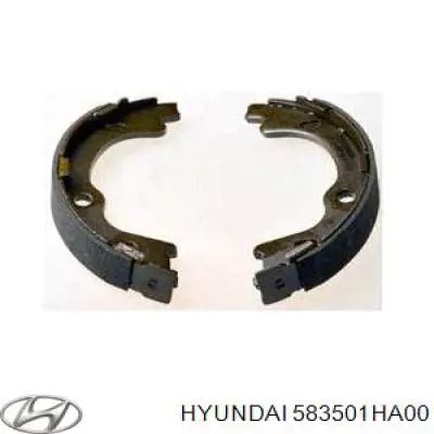 583501HA00 Hyundai/Kia juego de zapatas de frenos, freno de estacionamiento