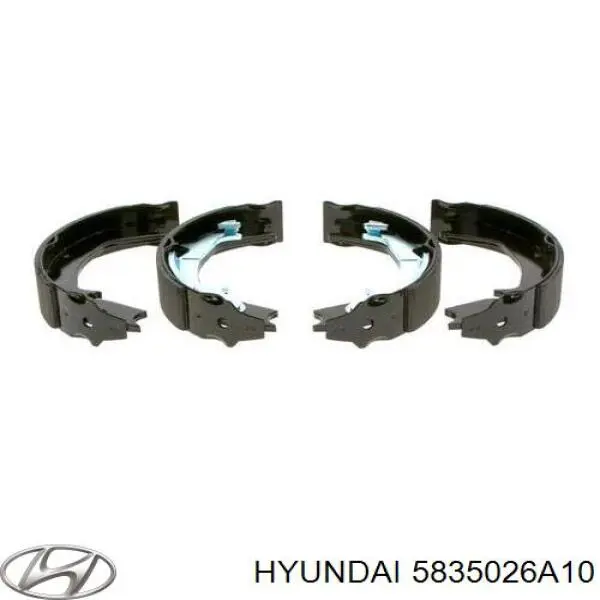 5835026A10 Hyundai/Kia juego de zapatas de frenos, freno de estacionamiento