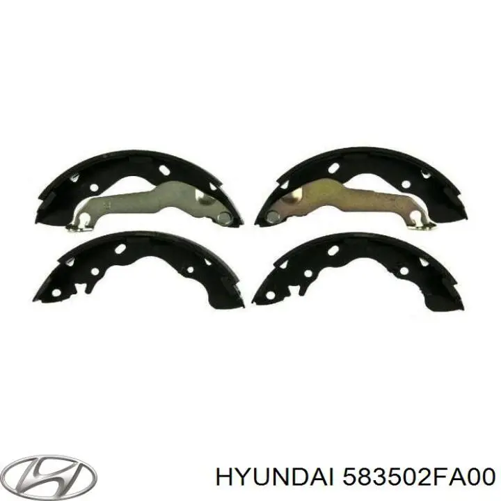 583502FA00 Hyundai/Kia zapatas de frenos de tambor traseras