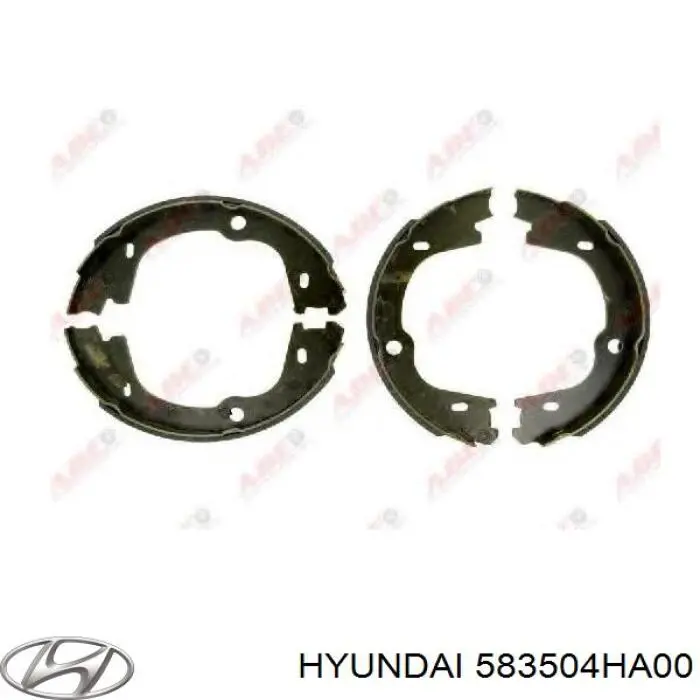 583504HA00 Hyundai/Kia juego de zapatas de frenos, freno de estacionamiento