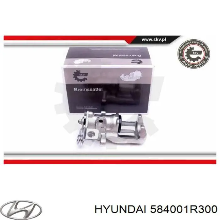 584001R300 Hyundai/Kia pinza de freno trasero derecho