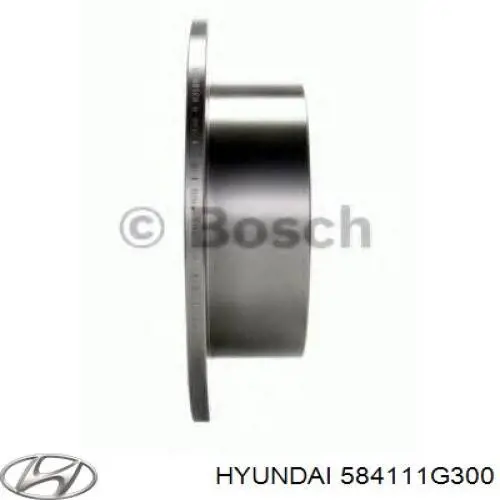 584111G300 Hyundai/Kia disco de freno trasero