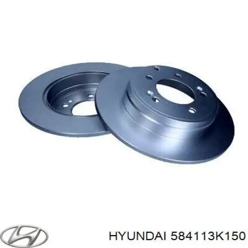 584113K150 Hyundai/Kia disco de freno trasero