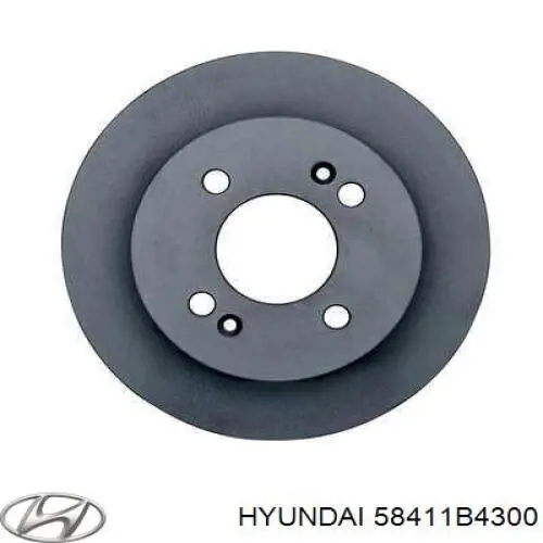 58411B4300 Hyundai/Kia disco de freno trasero