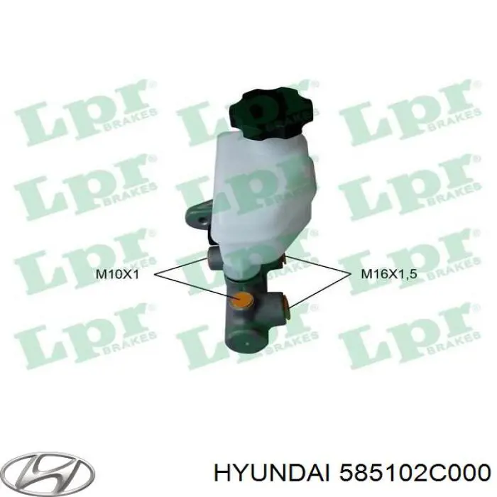  Cilindro principal de freno para Hyundai Coupe 2 