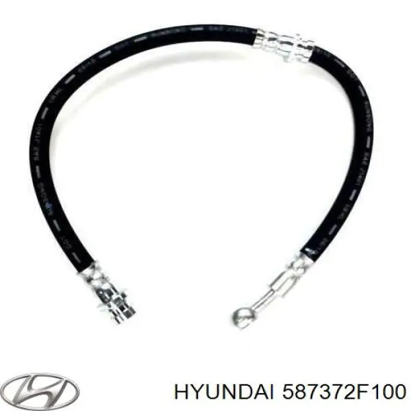 587372F100 Hyundai/Kia tubo flexible de frenos trasero