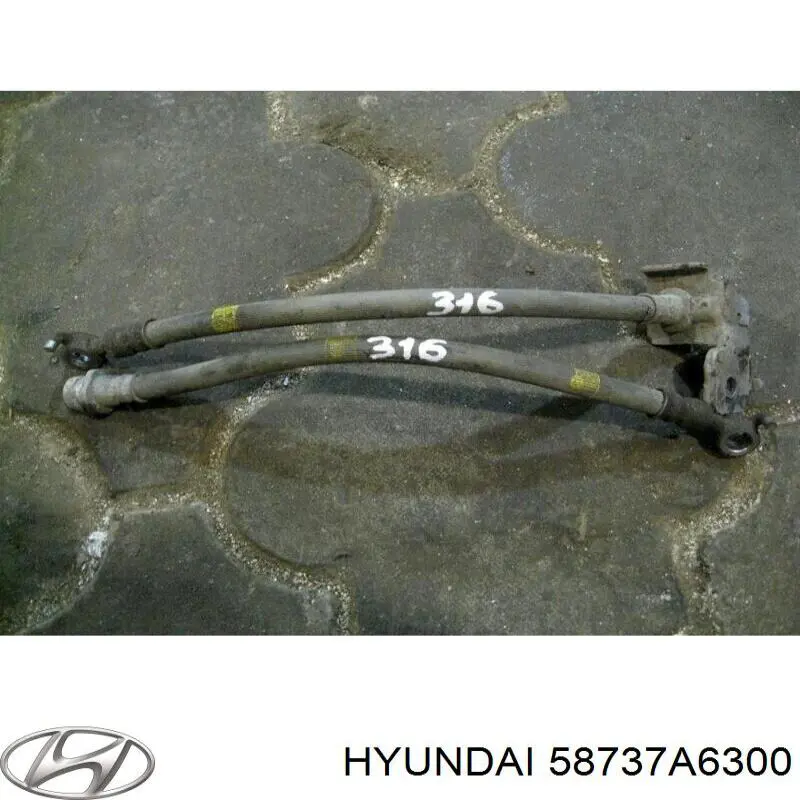  Tubo flexible de frenos trasero izquierdo para Hyundai I30 