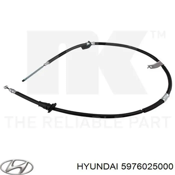 5976025000 Hyundai/Kia cable de freno de mano trasero izquierdo