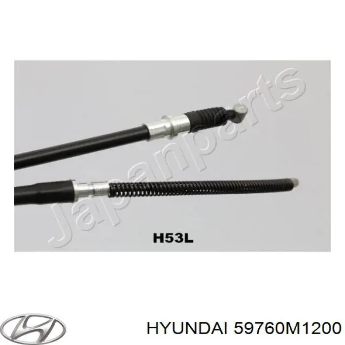 59760M1200 Hyundai/Kia cable de freno de mano trasero izquierdo