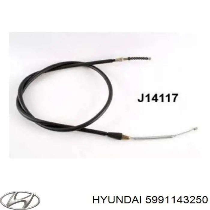  Cable de freno de mano trasero izquierdo para Hyundai H100 P