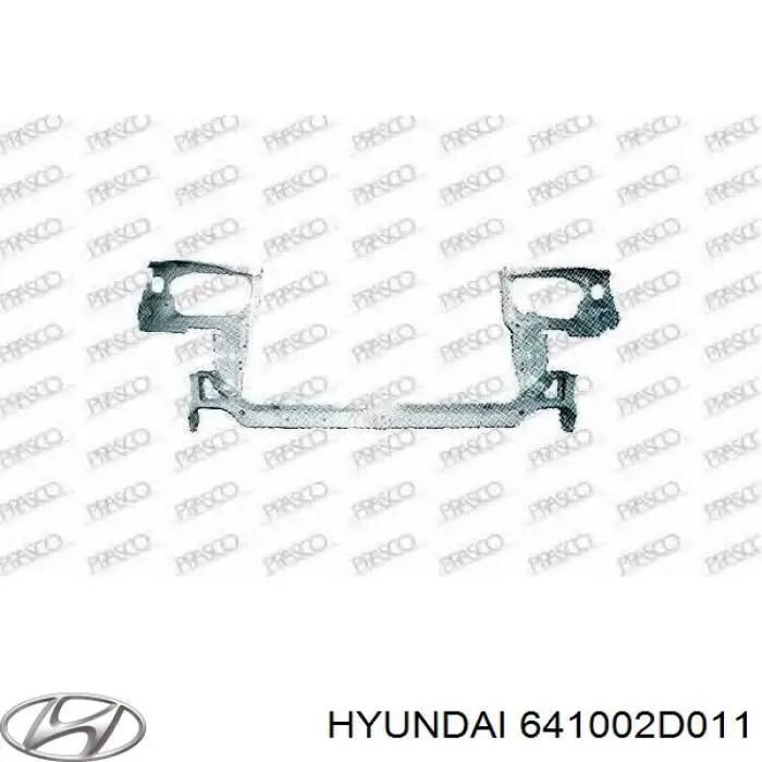 641002D011 Hyundai/Kia soporte de radiador inferior (panel de montaje para foco)