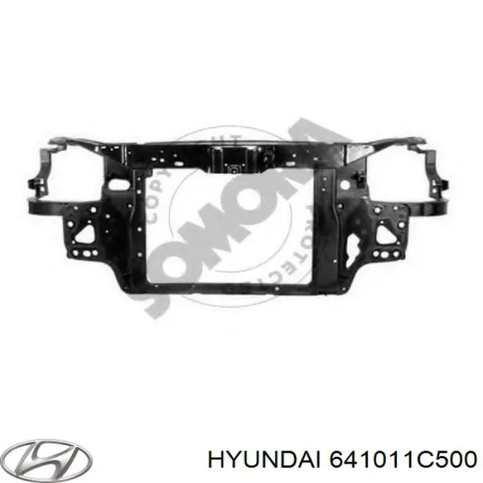 641011C500 Hyundai/Kia soporte de radiador completo