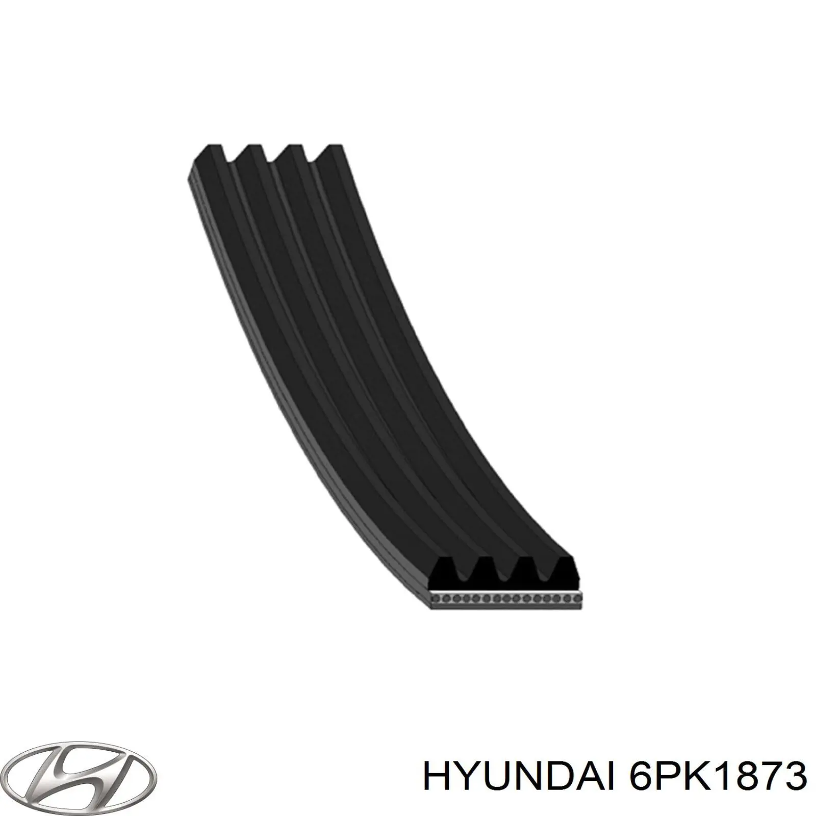 6PK1873 Hyundai/Kia correa trapezoidal