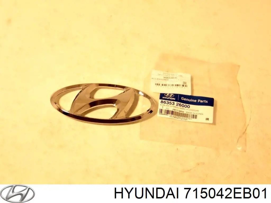 715042EB01 Hyundai/Kia guardabarros trasero derecho