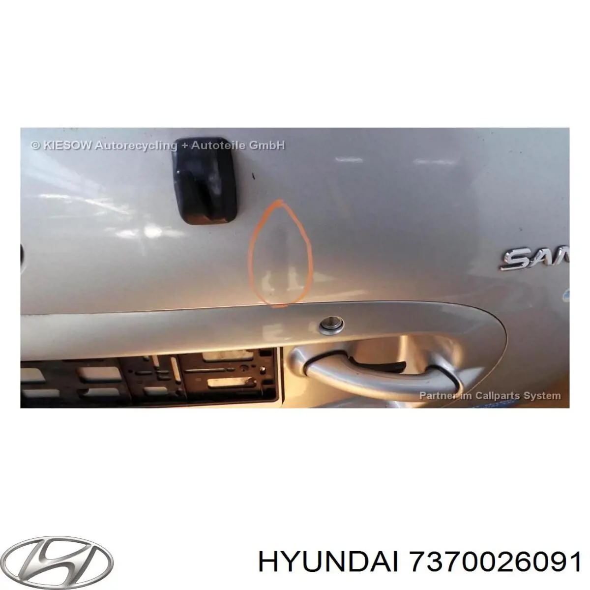  Puerta Trasera de maletero (3/5a Puerta Trasera) para Hyundai Santa Fe 1 