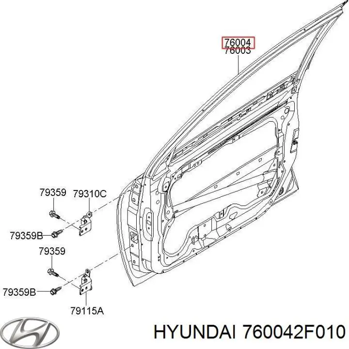  Puerta delantera derecha para KIA Cerato LD