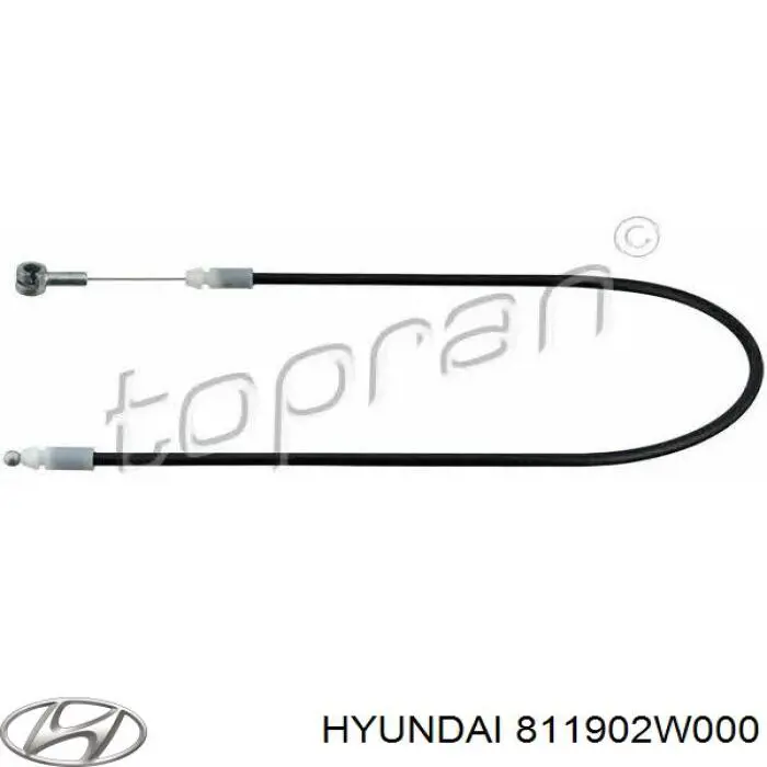  Tirador del cable del capó trasero para Hyundai Santa Fe 3 